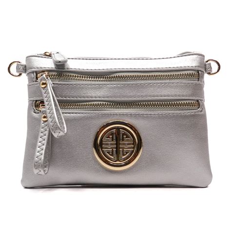 silver crossbody bag designer.